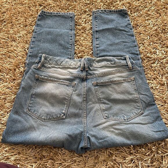 Good American Good Classic Distressed Hi-Rise Jeans GC062T Size 10/30 - Picture 13 of 14